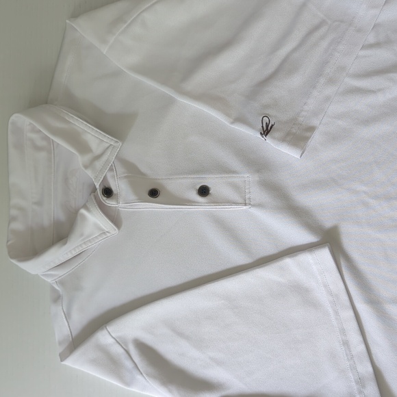 EUC Mens Arnold Palmer White 3 Button Golf Polo Size Large - Picture 5 of 6